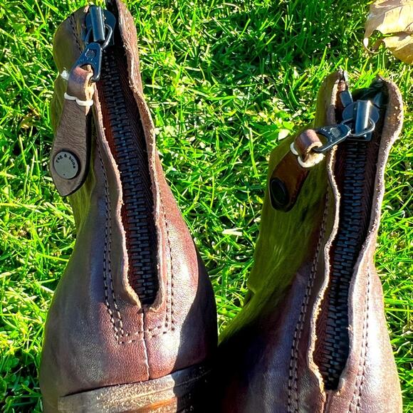 Rag & Bone Heel Ankle Boots Chocolate Size 39 - Picture 6 of 6